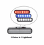 Whelen ION TRIO Super-LED Lighthead - Red/Blue/White - I3JC