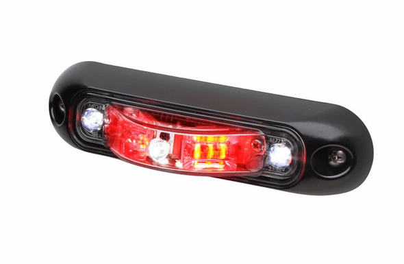 Whelen ION V-Series Surface Mount LED Light - Black Housing - Red LEDs - IONSV3R