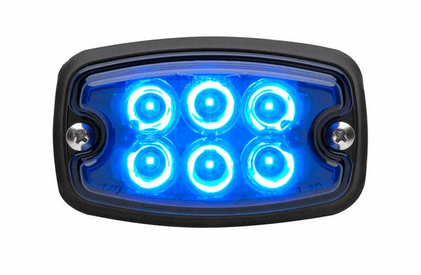 Whelen M2 Super-LED Lighthead - BLUE - Clear Lens - M2BC