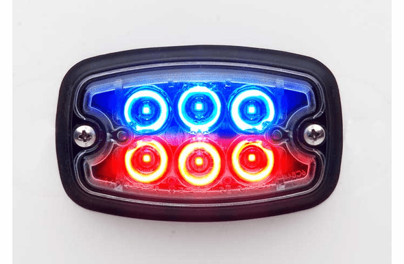 Whelen M2 Super-LED Lighthead - RED/BLUE - Clear Lens - M2J
