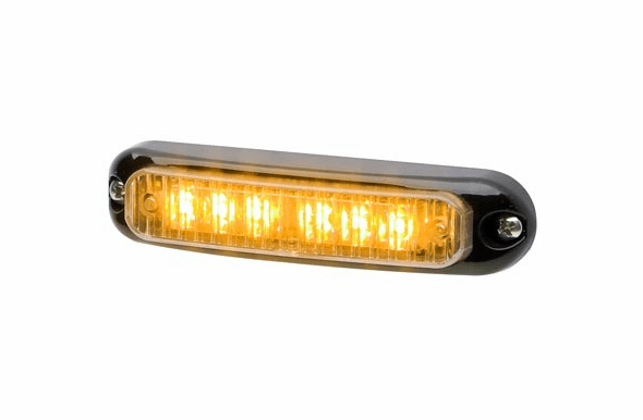 Whelen Micron Surface Mount Super LED Lighthead  - Amber - Black Flange - MCRNSA