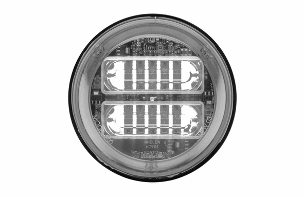 Whelen Round Clear Extended Lens - White LED - 2EC00ZCR
