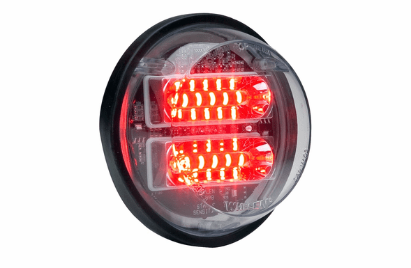 Whelen Round Super-LED Clear Extended Lens - Red LED