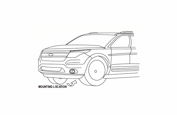 Whelen SA315P Mounting Bracket Ford Explorer 2011-2018 - SAK44