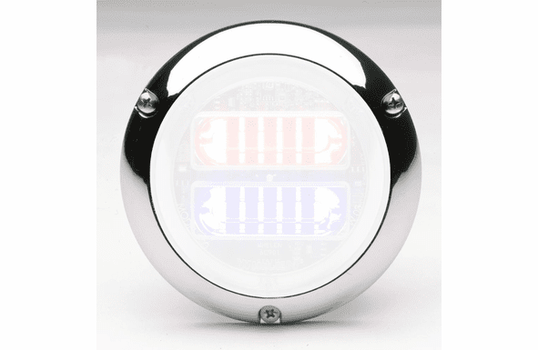 Whelen Surface Mount Trim Ring for 4" round Super-LED - Chrome