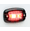 Whelen V-Series LED Lighthead - RED - Black Flange - V23RTPB
