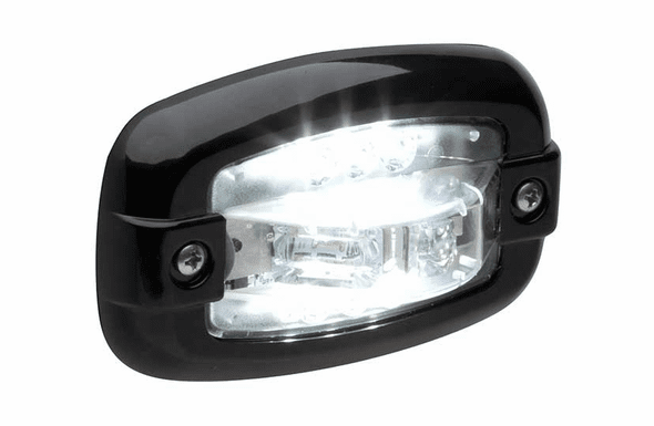 Whelen V-Series LED Lighthead - WHITE - Black Flange - V23CTPB