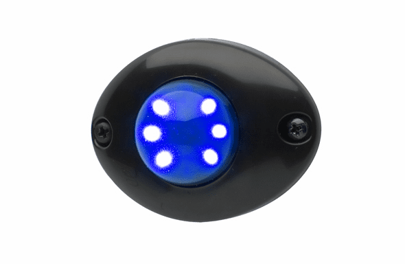 Whelen Vertex Surface Mount Flange - Black - VTXFB