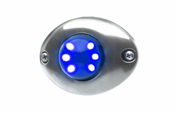 Whelen Vertex Surface Mount Flange - Chrome - VTXFC