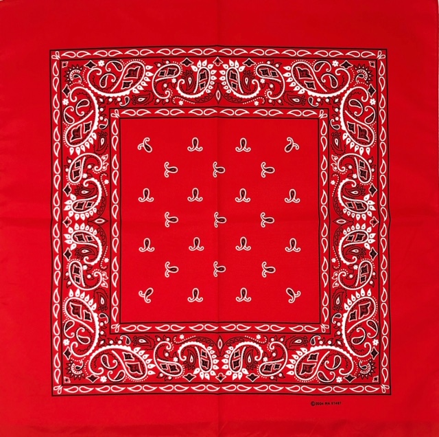 Lot De 2 Bandanas En Coton 100% - 22x22 Cm - Multicolore - Neuf Avec étiquettes