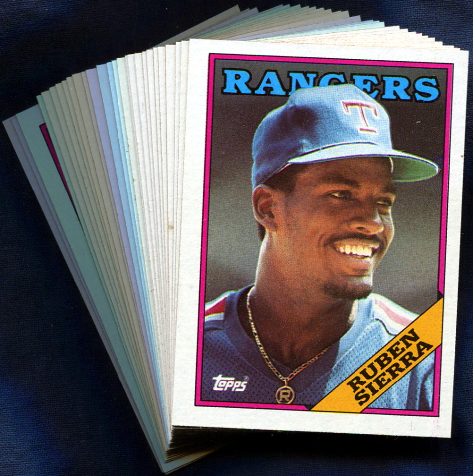 1988 Topps Texas Rangers Baseball Card Team Set