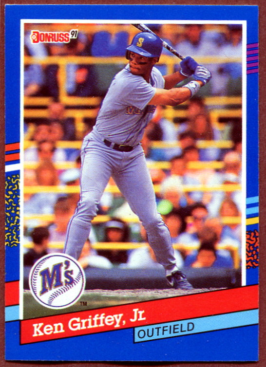 1991 Donruss 77 Ken Griffey Jr. Baseball Card Seattle Mariners