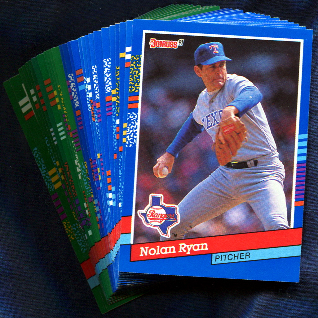 1991 Donruss Texas Rangers Baseball Card Singles