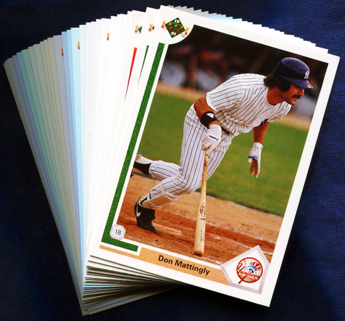 1991 Upper Deck New York Yankees Baseball Cards Team Set