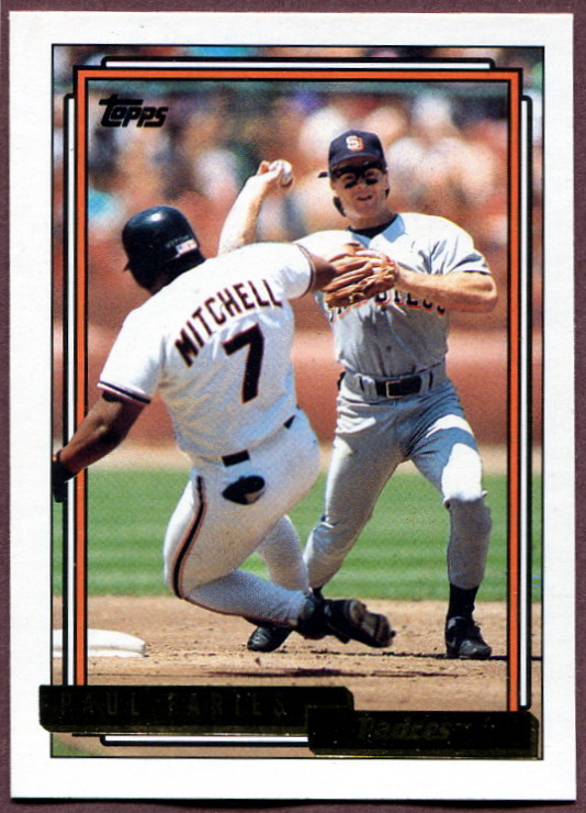 1992 Topps Gold 162 Paul Faries Baseball Card San Diego Padres