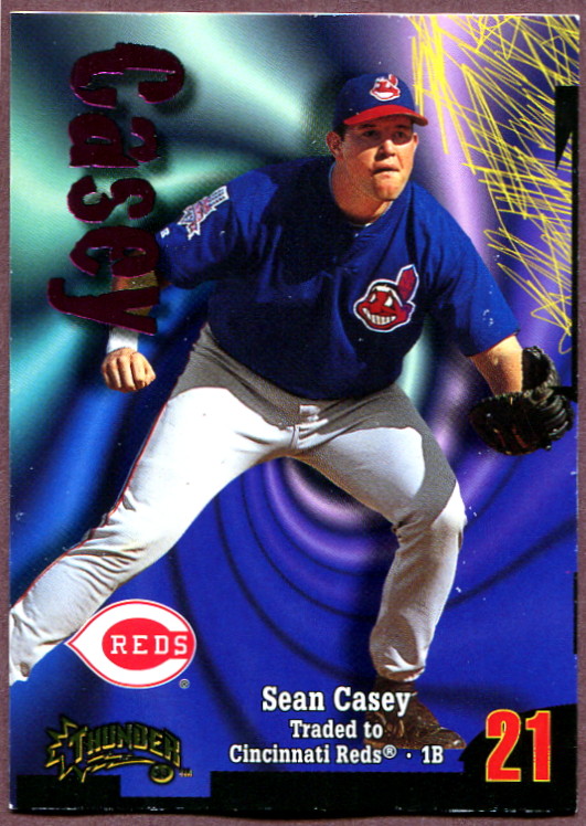 1998 Circa Thunder Cincinnati Reds Baseball Cards Team Set