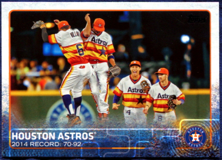 2015 Topps Houston Astros Baseball Cards Team Set
