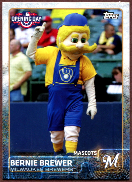 2015 Topps Opening Day Mascots #M16 Bernie Brewer Baseball Card