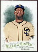 2016 Topps Allen and Ginter #73 James Shields Baseball Card - San Diego Padres