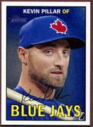 2016 Topps Heritage #206 Kevin Pillar Baseball Card - Toronto Blue Jays 