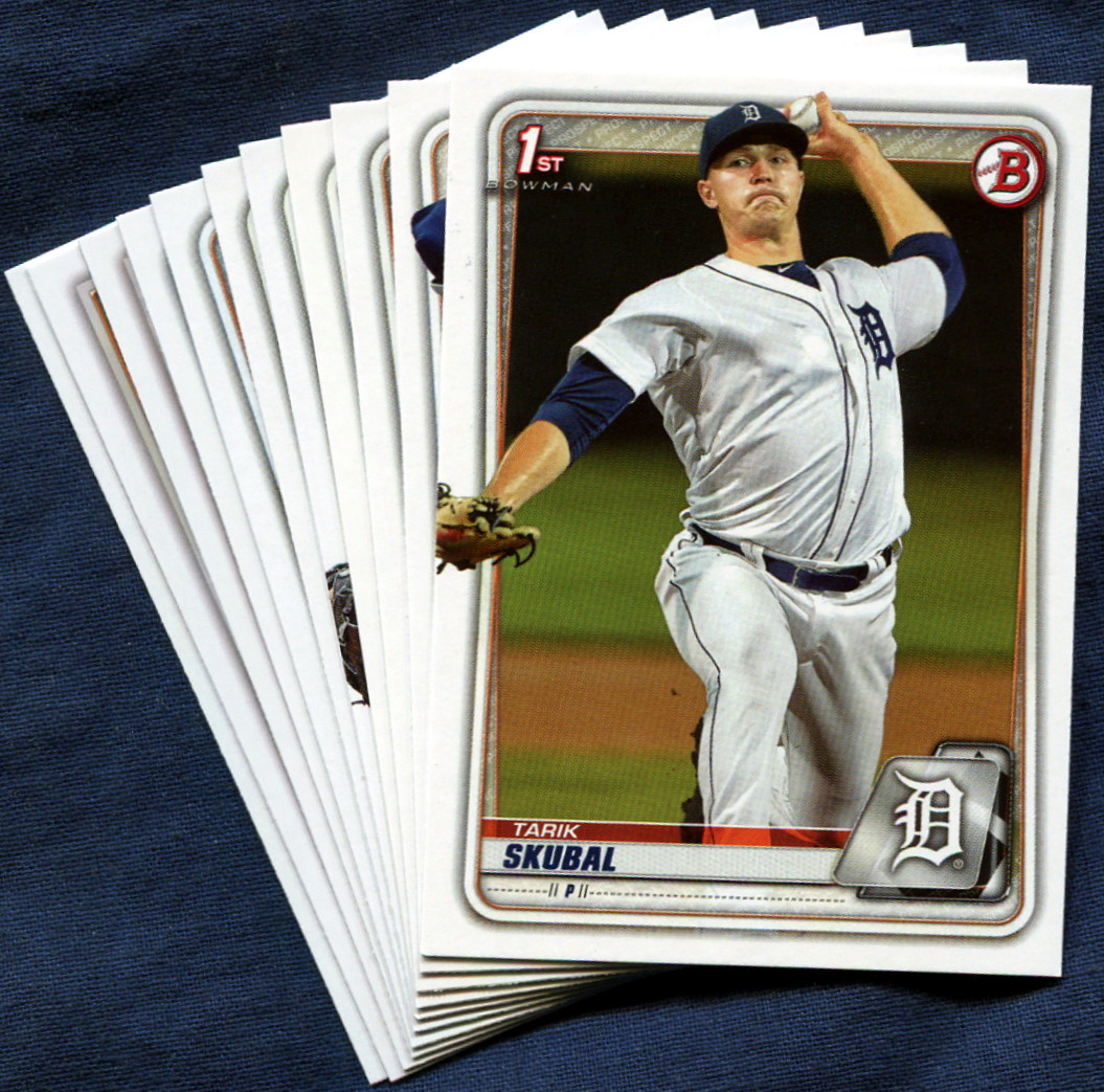 2020 Bowman & Prospects Detroit Tigers Baseball Cards Team Set