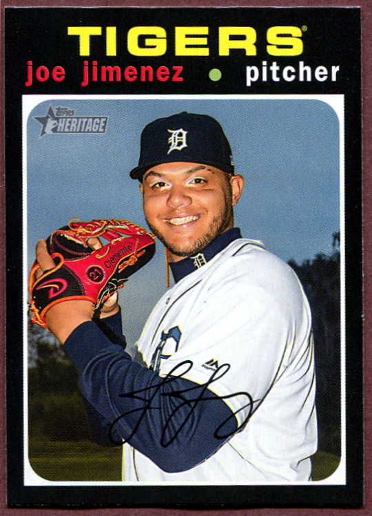 2020 Topps Heritage 253 Joe Jimenez Baseball Card Detroit Tigers