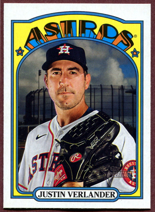2021 Topps Heritage 247 Justin Verlander Baseball Card Houston Astros