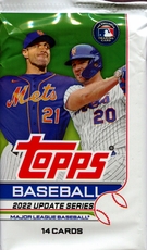 2022 Topps Update Baseball Cards Pack from Blaster