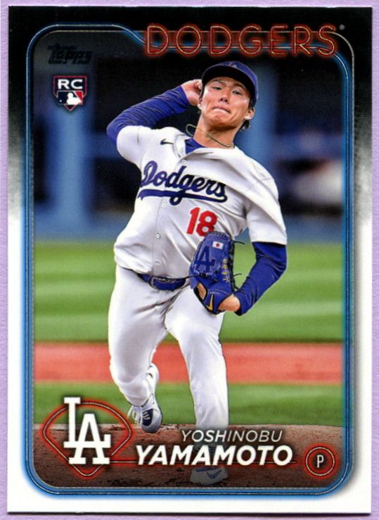 2024 Topps Los Angeles Dodgers Baseball Cards Team Set