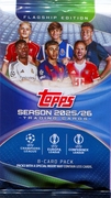 2025-26 Topps (Flagship) UEFA Club Competitions Soccer Cards Pack From Blaster