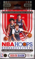 2025-26 Topps NBA Hoops Basketball Cards Habger Box