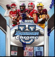 2025 Bowman Chrome University Football Cards Mega Box