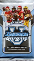 2025 Bowman Chrome University Football Cards Pack From Blaster