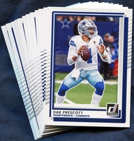 2025 Donruss Dallas Cowboys NFL Football Card Team Set