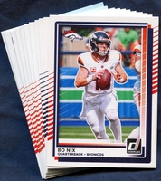 2025 Donruss Denver Broncos NFL Football Card Team Set