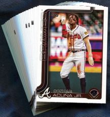 2025 Topps Atlanta Braves Baseball Cards Team Set