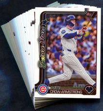 2025 Topps Chicago Cubs Baseball Cards Team Set