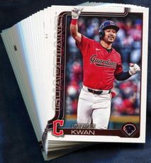 2025 Topps Cleveland Guardians Baseball Cards Team Set
