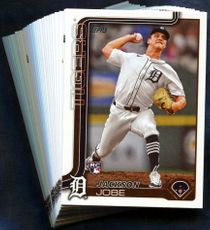 2025 Topps Detroit Tigers Baseball Cards Team Set