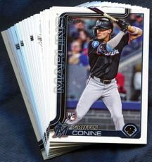 2025 Topps Miami Marlins Baseball Cards Team Set