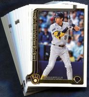 2025 Topps Milwaukee Brewers Baseball Cards Team Set
