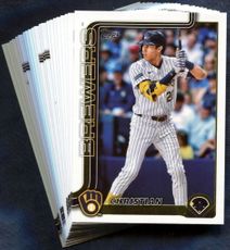 2025 Topps Milwaukee Brewers Baseball Cards Team Set
