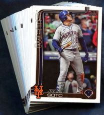 2025 Topps New York Mets Baseball Cards Team Set