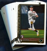 2025 Topps Oakland Athletics Baseball Cards Team Set