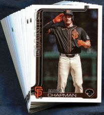 2025 Topps San Francisco Giants Baseball Cards Team Set