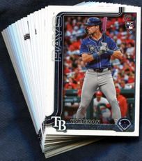 2025 Topps Tampa Bay Rays Baseball Cards Team Set
