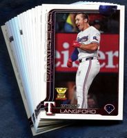 2025 Topps Texas Rangers Baseball Cards Team Set