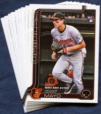2025 Topps Update Baltimore Orioles Baseball Cards Team Set
