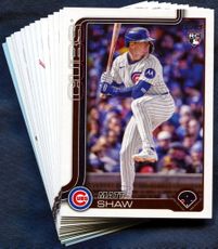 2025 Topps Update Chicago Cubs Baseball Cards Team Set