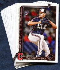 2025 Topps Update Cleveland Guardians Baseball Cards Team Set